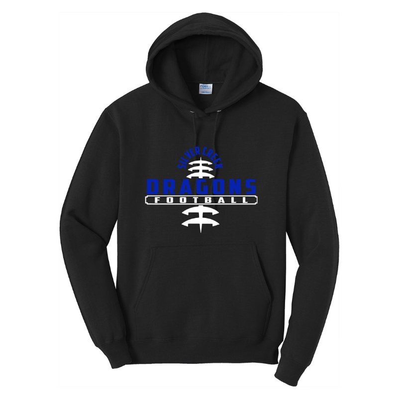 Silver Creek Dragons Football Stitch (Blue)