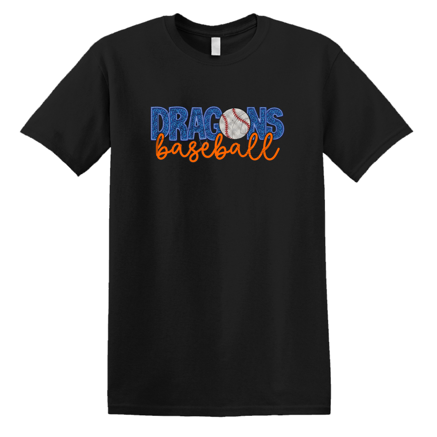 Dragons Baseball Faux Sequin