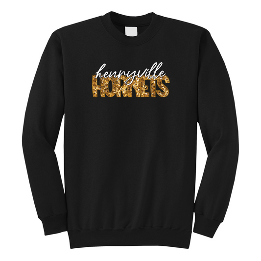 Henryville Hornets Faux Sequin