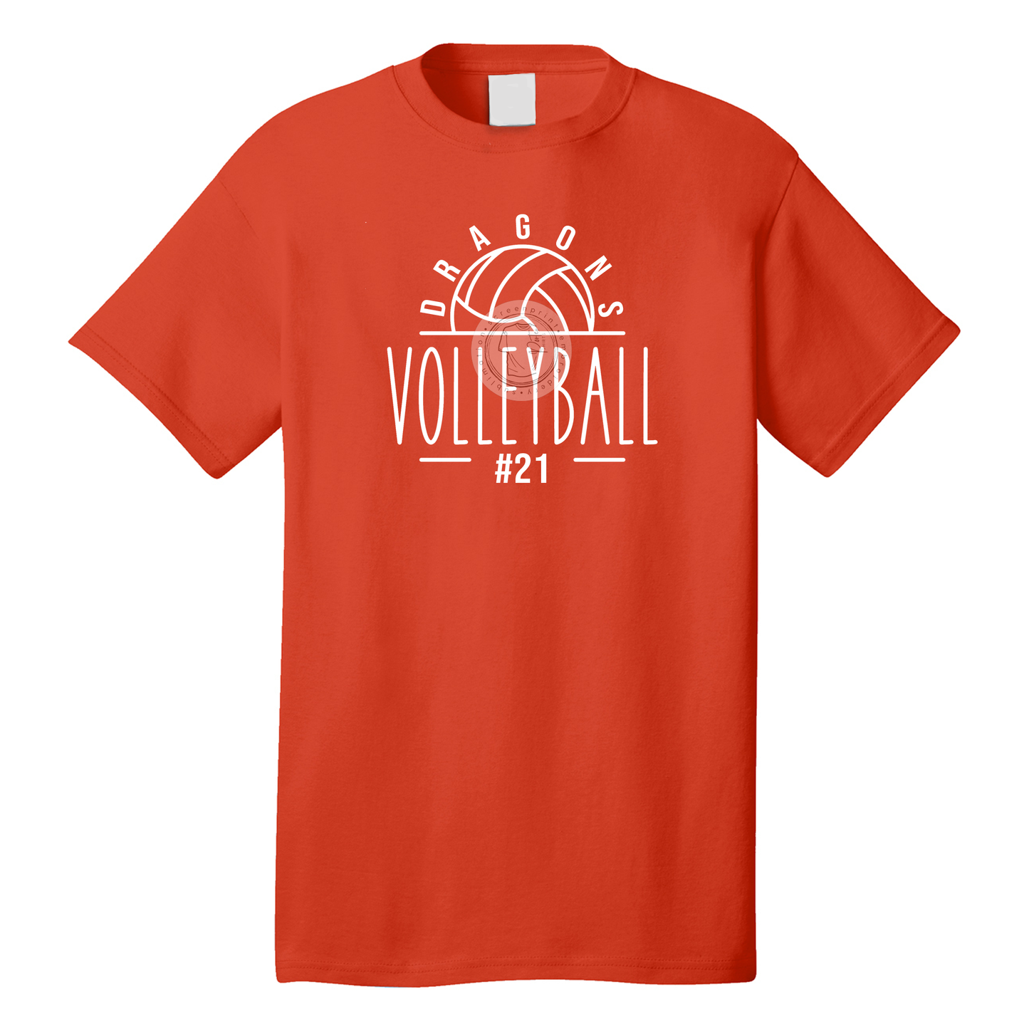 Dragons Volleyball (Number Optional)