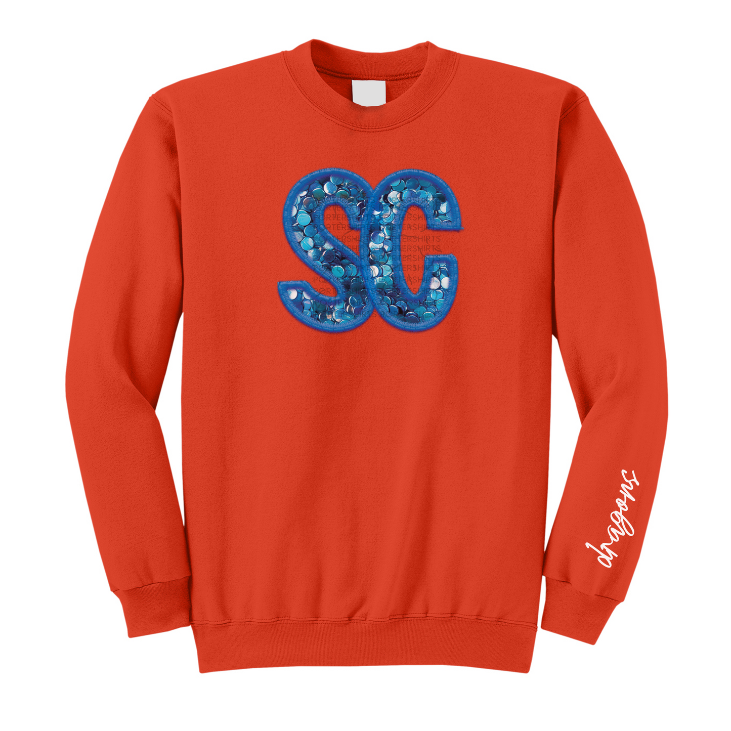 SC Faux Sequin Blue