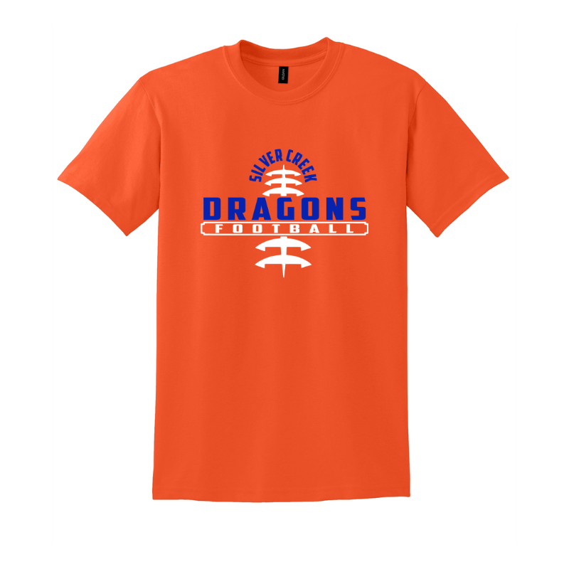 Silver Creek Dragons Football Stitch (Blue)
