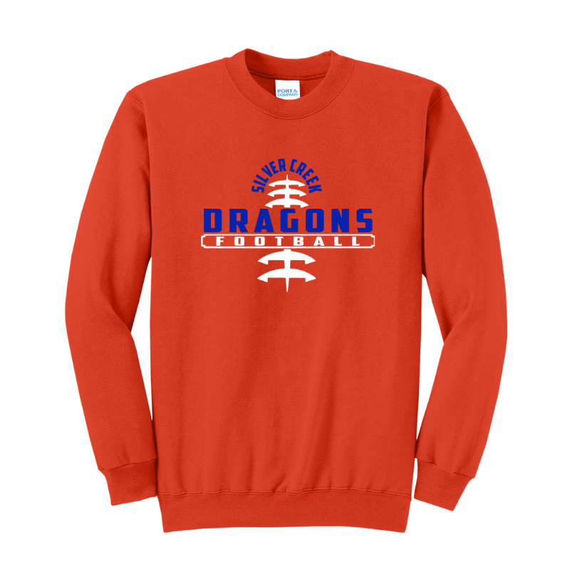 Silver Creek Dragons Football Stitch (Blue)