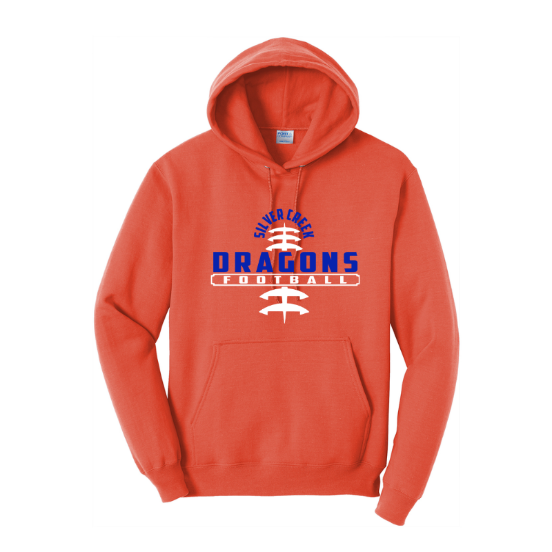 Silver Creek Dragons Football Stitch (Blue)
