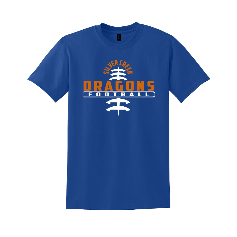 Silver Creek Dragons Football Stitch (Orange)