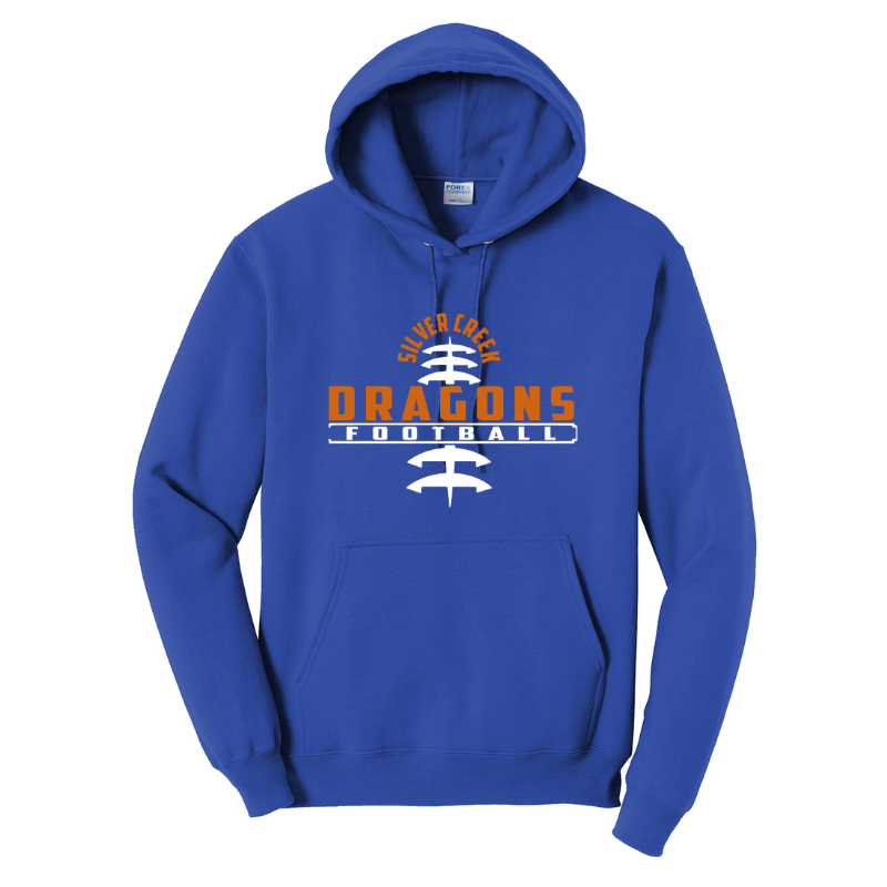 Silver Creek Dragons Football Stitch (Orange)