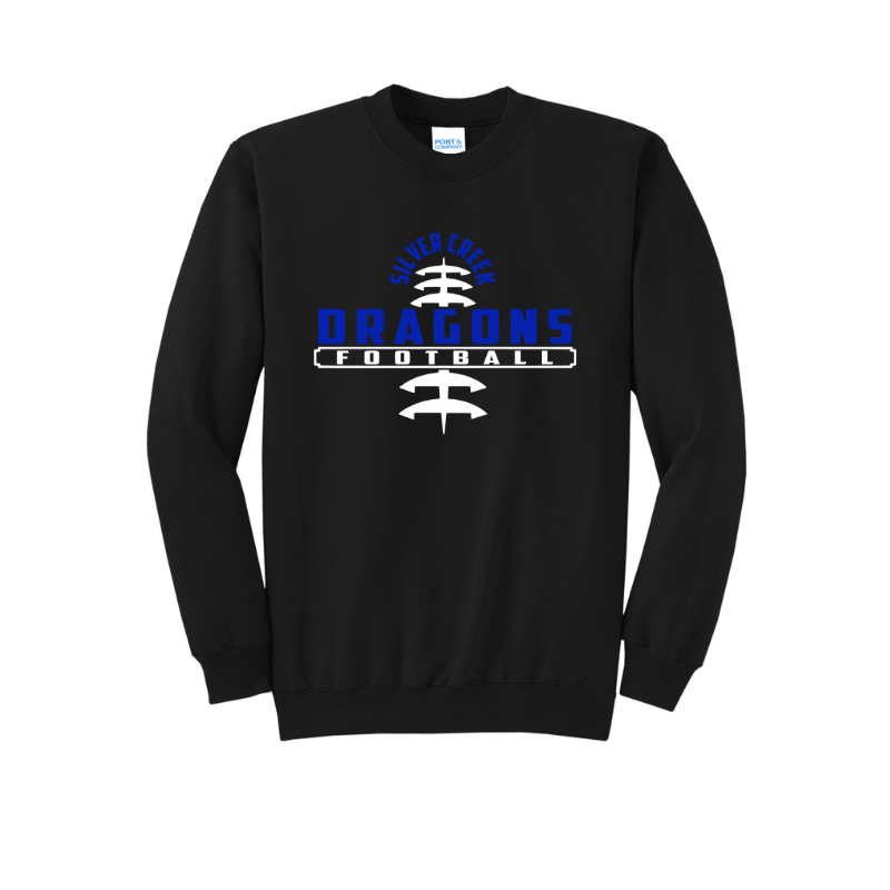 Silver Creek Dragons Football Stitch (Blue)
