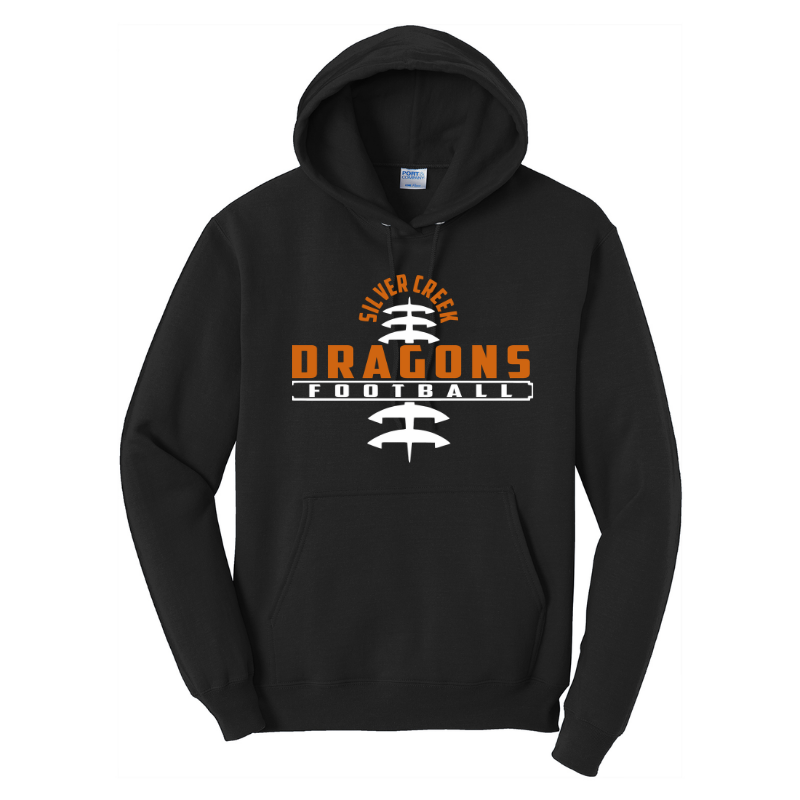 Silver Creek Dragons Football Stitch (Orange)
