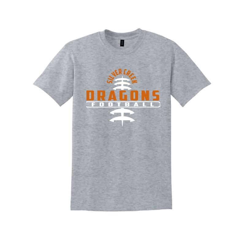 Silver Creek Dragons Football Stitch (Orange)