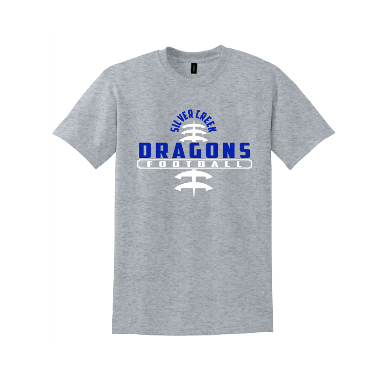 Silver Creek Dragons Football Stitch (Blue)