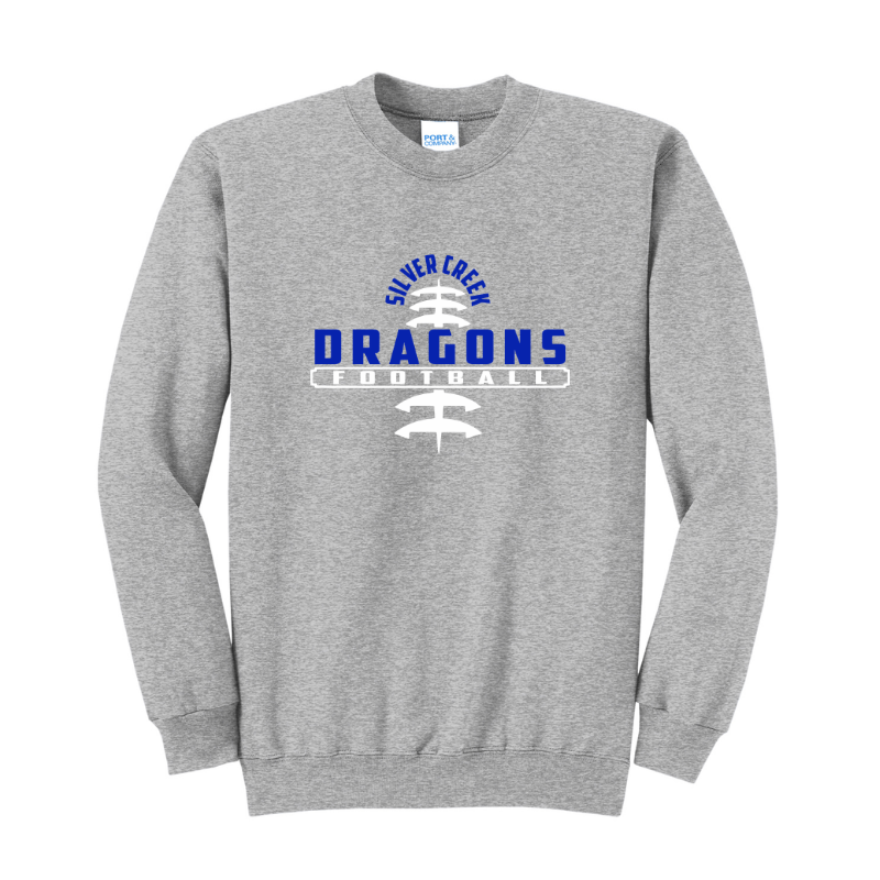 Silver Creek Dragons Football Stitch (Blue)