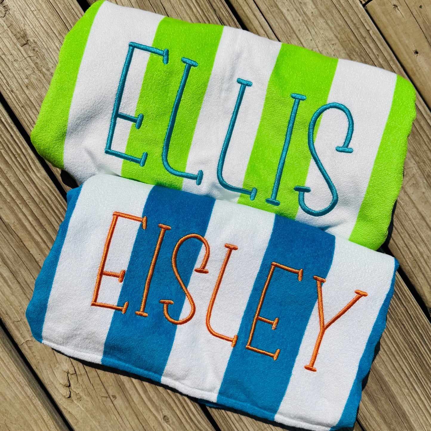 Cabana Towel + Embroidered Name