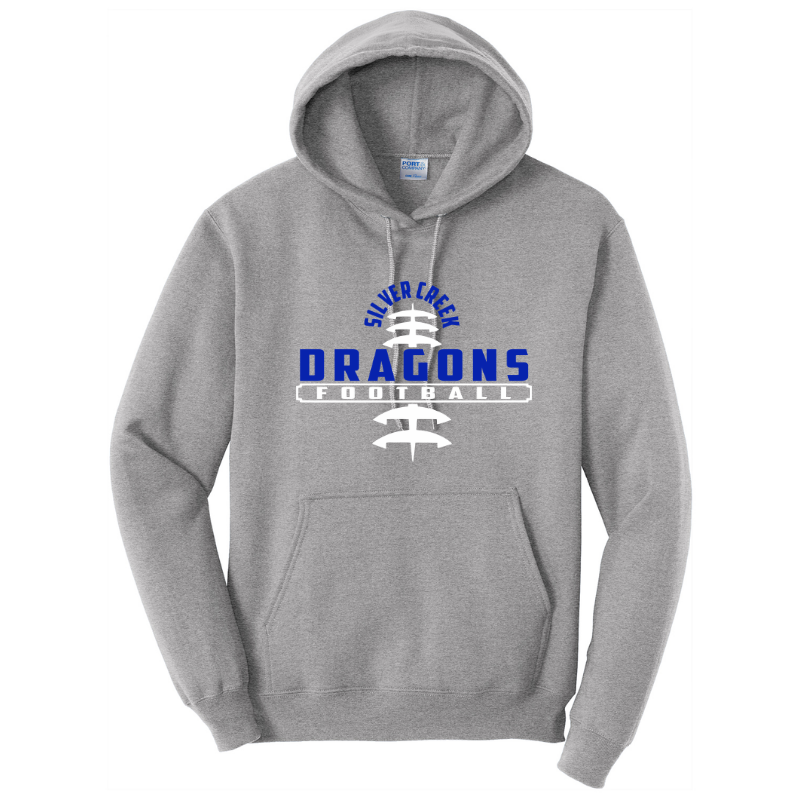 Silver Creek Dragons Football Stitch (Blue)