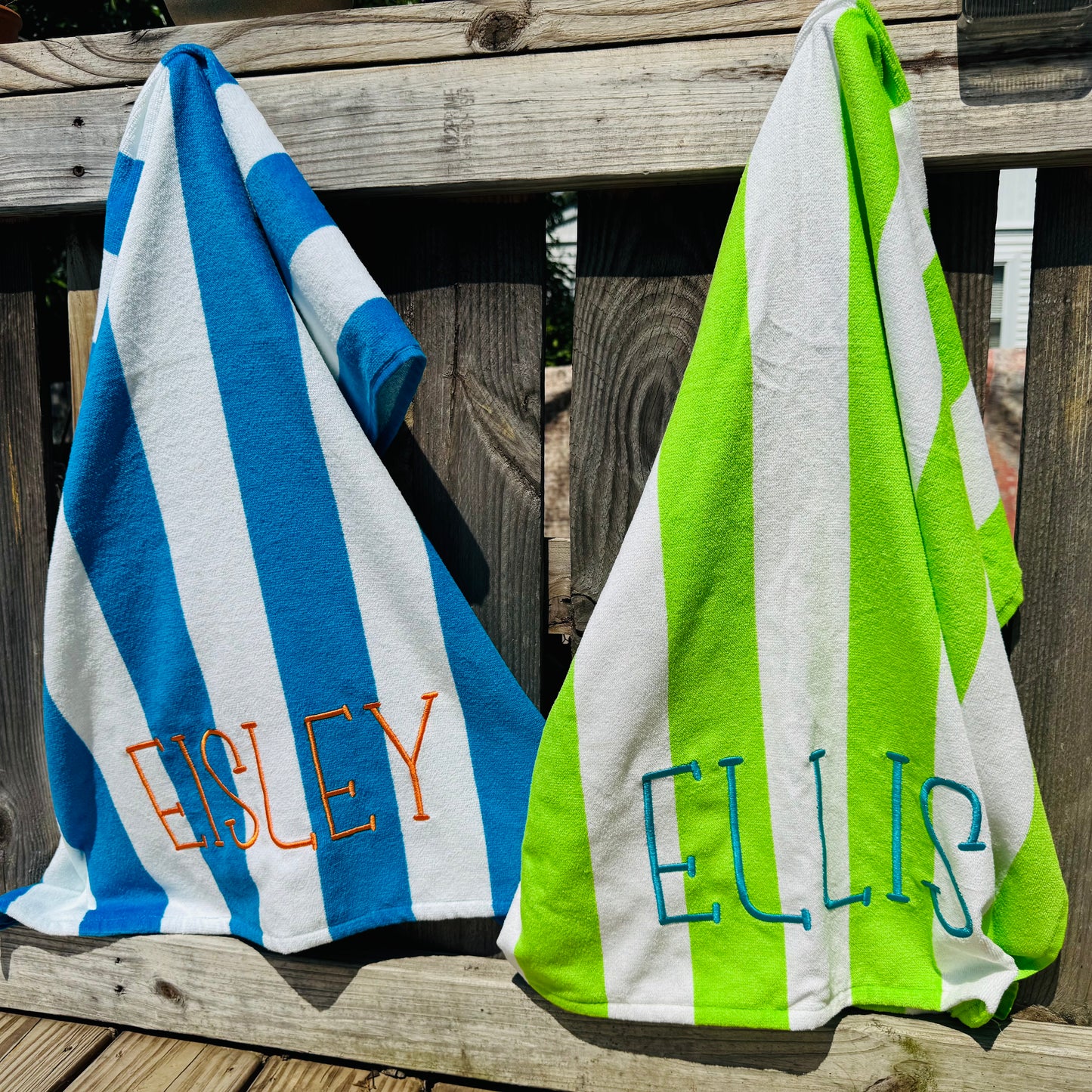 Cabana Towel + Embroidered Name