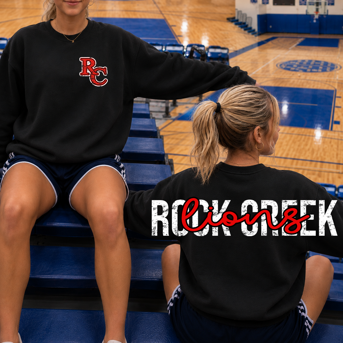 Across the Back School & Mascot Crewneck