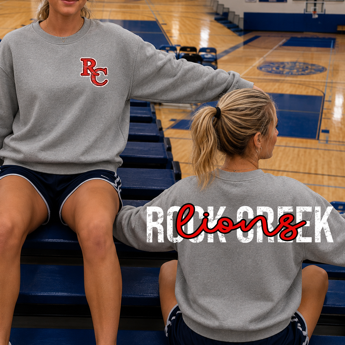 Across the Back School & Mascot Crewneck
